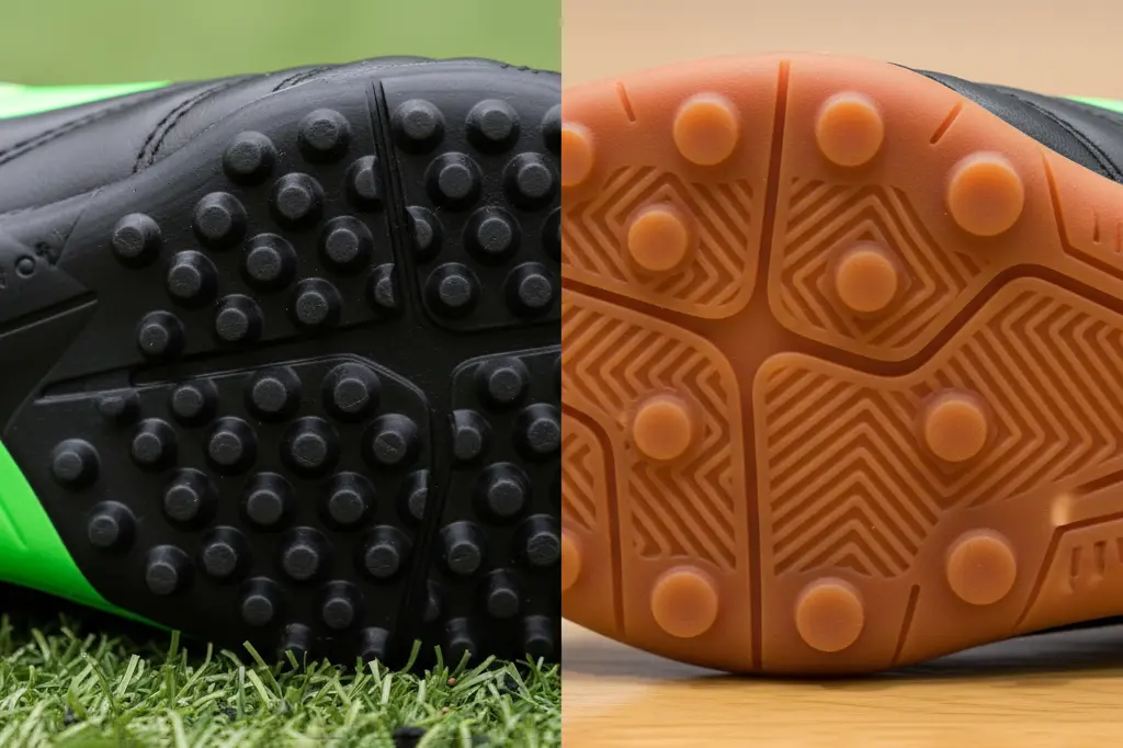 مقایسه کفش استوک ریز (TF) و کفش سالنی (IC)