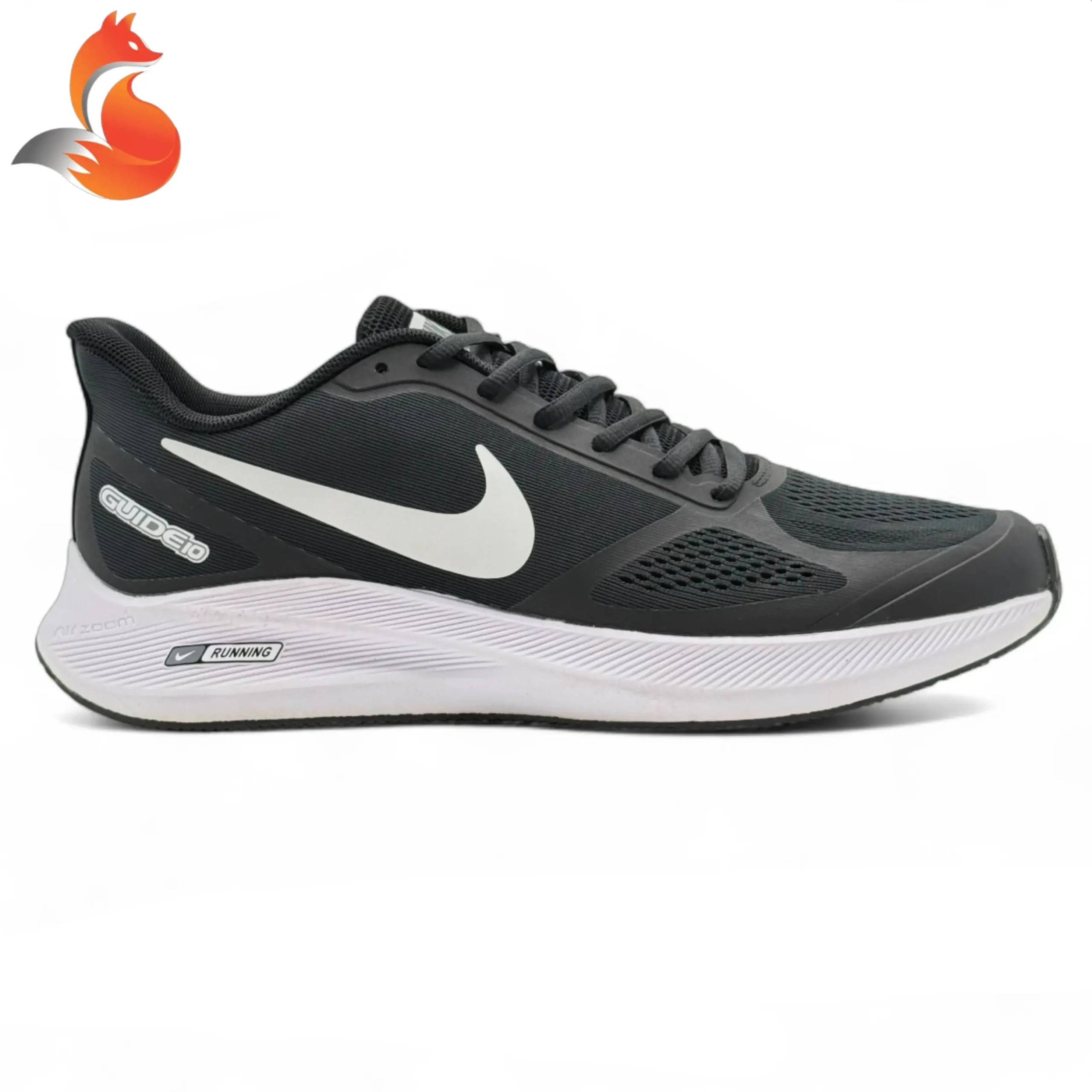 کفش رانینگ نایک گاید مشکی سفید1