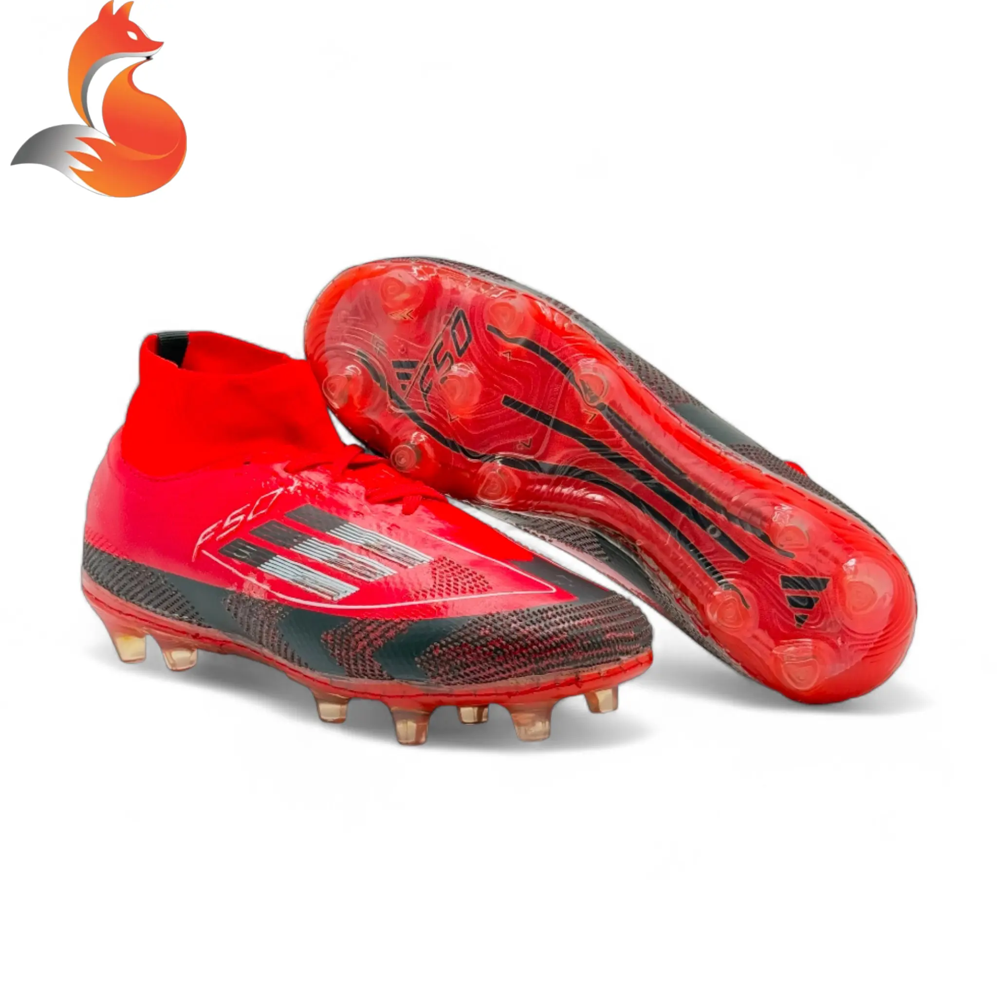 کفش فوتبال استوک آدیداس اف پنجاه قرمز مشکی