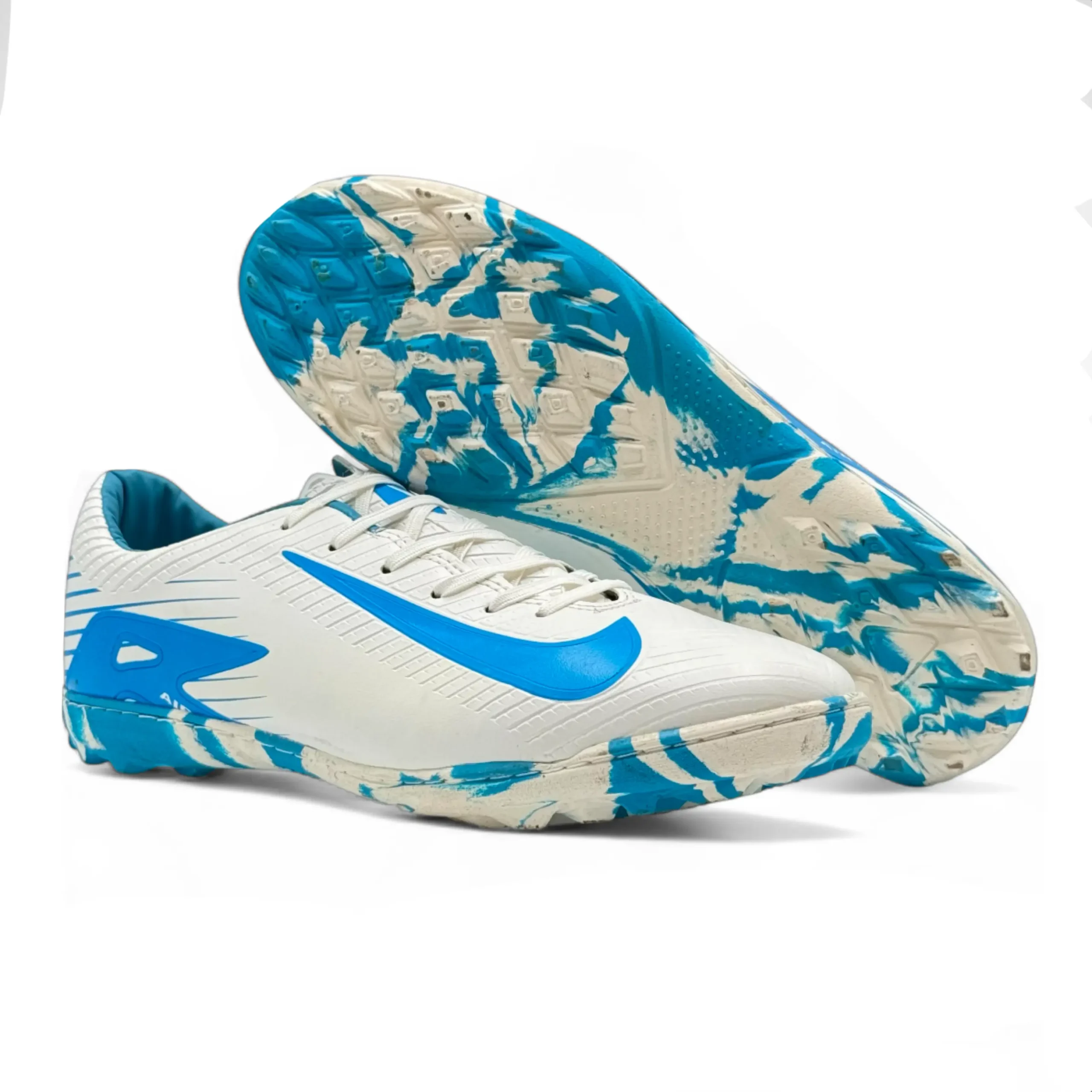 کفش چمن مصنوعی استوک ریز نایک ویپور سفید آبی