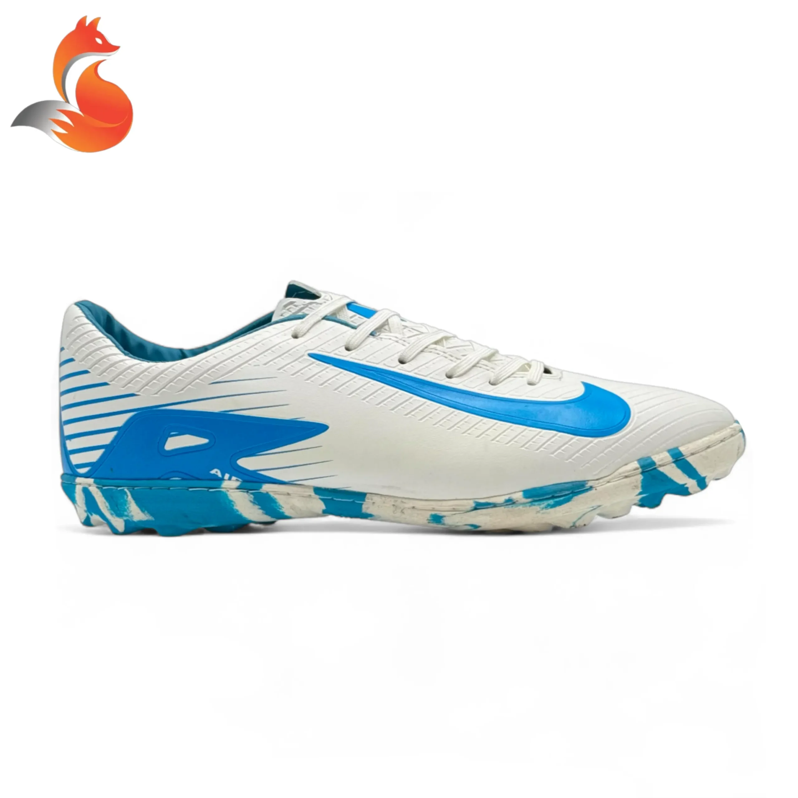 کفش چمن مصنوعی استوک ریز نایک ویپور سفید آبی1